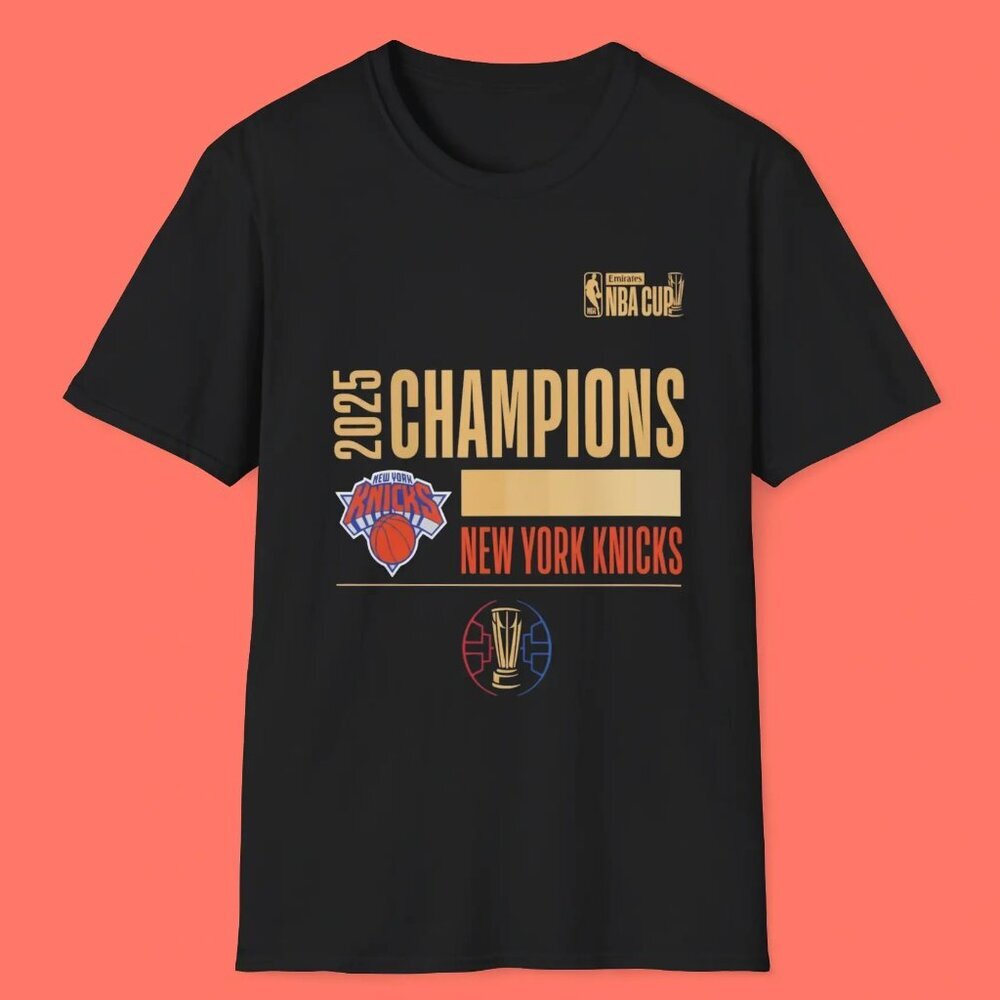 New York Knicks 2025 NBA Cup Champions Shirt - Knicks NBA Cup Champions Tee 91